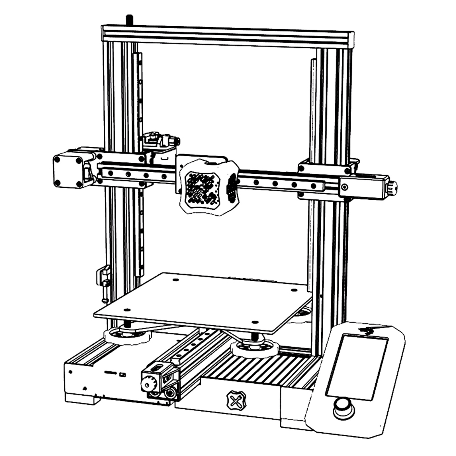 Ender-3-V2Pro-3D-Drucker-Upgrade-Kit-Black-Knight-Kit-und-Riemen-Schrauben-zur-Verbesserung-der-Hiwi-1948644-5